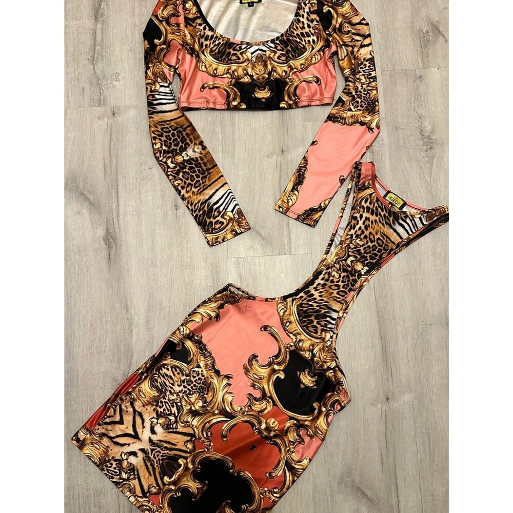 Two-Piece Cut-Out BodyCon Dress